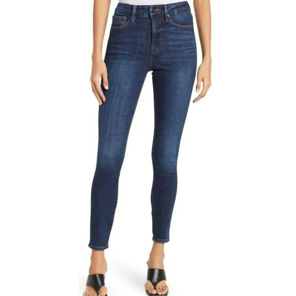 Good American Denim - Good American Good Waist Chewed Back Pockets Jeans